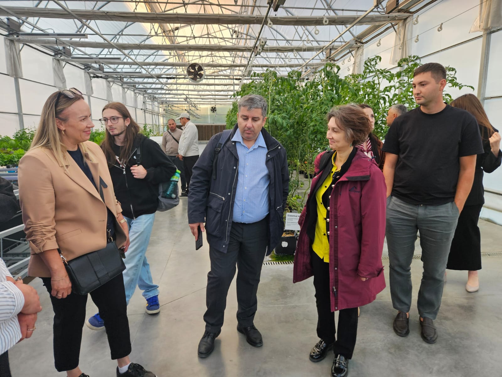 Visiting the experimental protected-cultivation facilities at the Technical University of Moldova